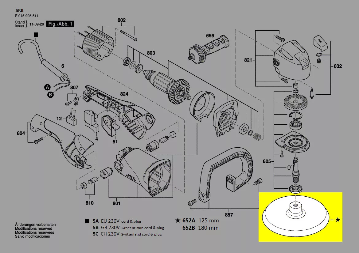 Plateau de polissage Ø180mm réf. 2610Z03012 Skil